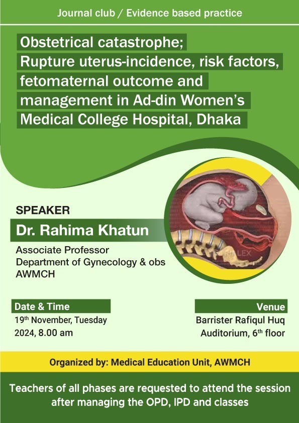 Obstetrical Catastrophe Uterine Rupture Incidence Risk Factors Fetomaternal Outcome Management