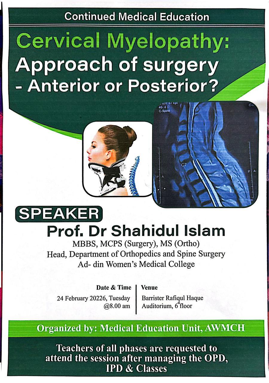 BOSCON 2025 Cervical Myelopathy Approach